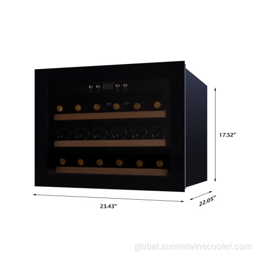 Built In Kitchen Wine Refrigerator Low noise black built in wall wine refrigerator Manufactory